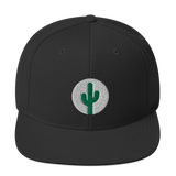 Cactus Snapback - Green on White