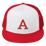 Red A Trucker Hat